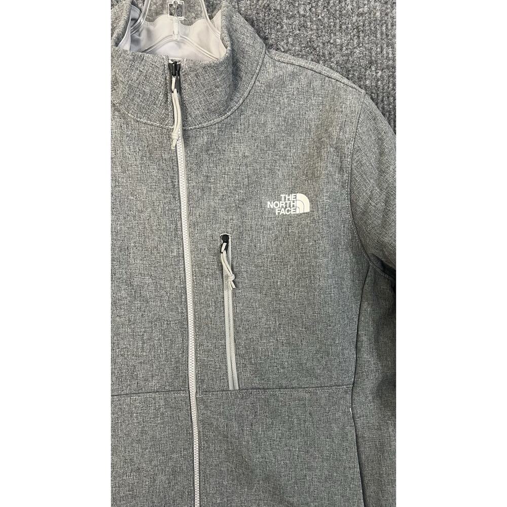 The North Face Apex Bionic 3 Jacket Womens Medium Gray Mock Neck Wind Wall - Picture 3 of 12